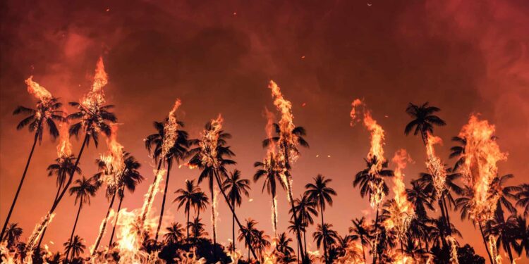 Metal cancerígeno ficou no ar meses após incêndios em Los Angeles